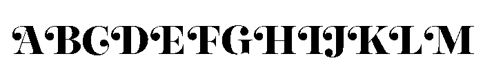 Reina Neue Small Extra Bold Font UPPERCASE