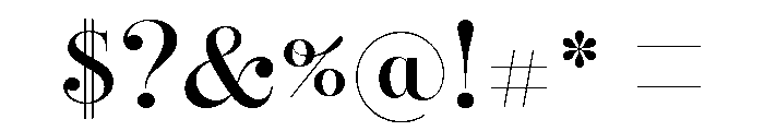 Reina Neue Small Medium Font OTHER CHARS