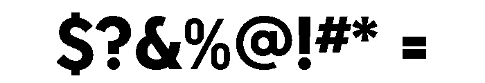 Relish Bold Font OTHER CHARS