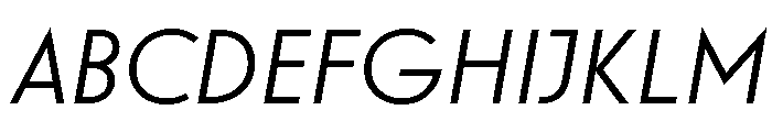 Relish Book Italic Font UPPERCASE