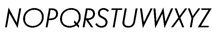 Relish Book Italic Font UPPERCASE