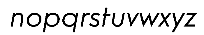 Relish Book Italic Font LOWERCASE