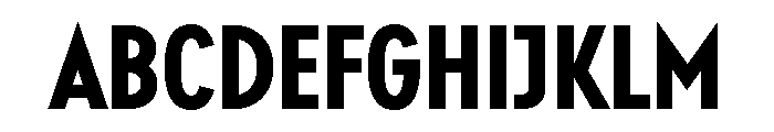 Relish Condensed Bold Font UPPERCASE