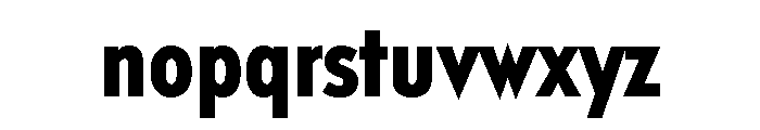 Relish Condensed Bold Font LOWERCASE