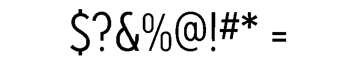 Relish Condensed Book Font OTHER CHARS