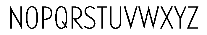 Relish Condensed Light Font UPPERCASE