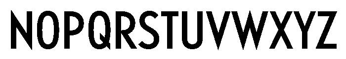 Relish Condensed Medium Font UPPERCASE