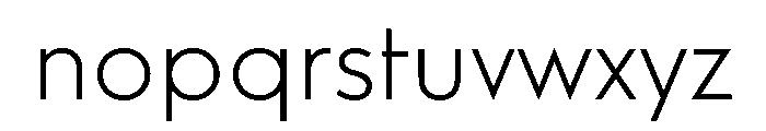 Relish Light Font LOWERCASE