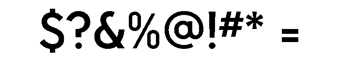 Relish Medium Font OTHER CHARS