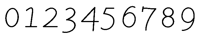 Remington Typewriter Regular Italic Font OTHER CHARS