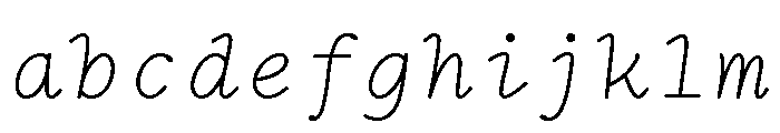 Remington Typewriter Regular Italic FONT