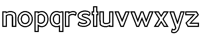 Republic Gothic Outline Font LOWERCASE