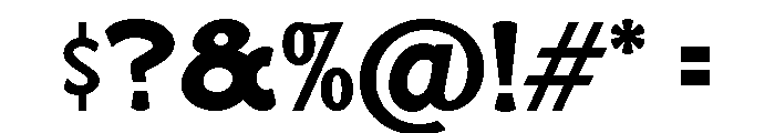 Republic Gothic Solid Font OTHER CHARS