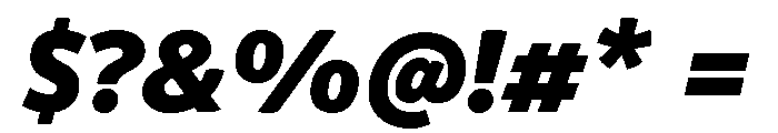 Respublika Black Italic Font OTHER CHARS