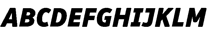 Respublika Black Italic Font UPPERCASE