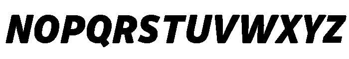 Respublika Black Italic Font UPPERCASE
