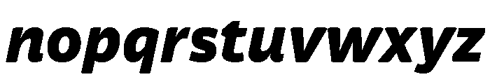 Respublika Black Italic Font LOWERCASE
