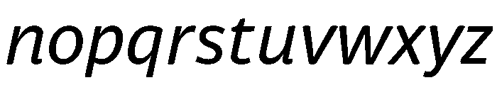 Respublika Italic Font LOWERCASE