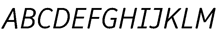 Respublika Light Italic Font UPPERCASE