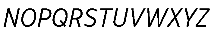 Respublika Light Italic Font UPPERCASE