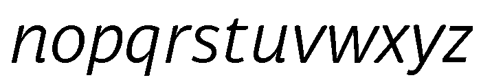 Respublika Light Italic Font LOWERCASE