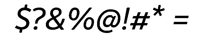 Respublika Regular Italic Font OTHER CHARS
