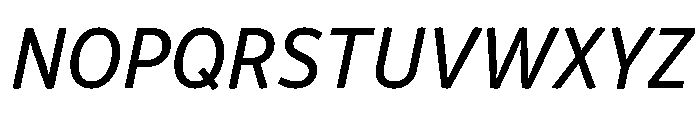 Respublika Regular Italic Font UPPERCASE
