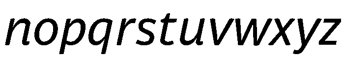 Respublika Regular Italic Font LOWERCASE