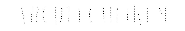 Retro Luxe Dashed Inline FONT
