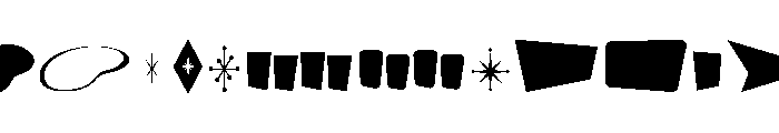 Retro Luxe Extras Font UPPERCASE