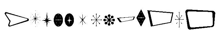 Retro Luxe Extras Font LOWERCASE