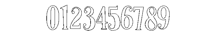 Retro Luxe Outline Font OTHER CHARS