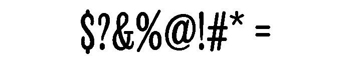 Revla Round Bold Font OTHER CHARS