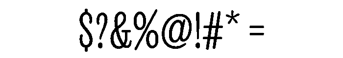 Revla Round Light Font OTHER CHARS
