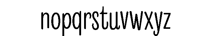 Revla Round Light Font LOWERCASE