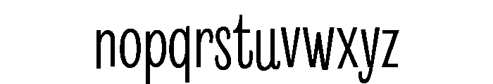 Revla Sans Light Font LOWERCASE