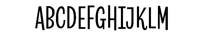 Revla Sans Regular Font UPPERCASE