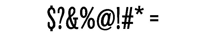 Revla Sans Text Bold Font OTHER CHARS