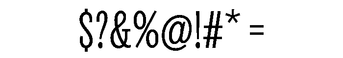 Revla Sans Text Light Font OTHER CHARS