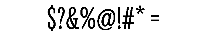 Revla Sans Text Regular Font OTHER CHARS