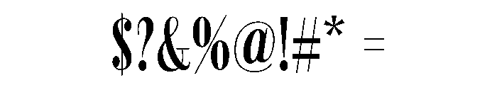 Revla Serif Regular Font OTHER CHARS