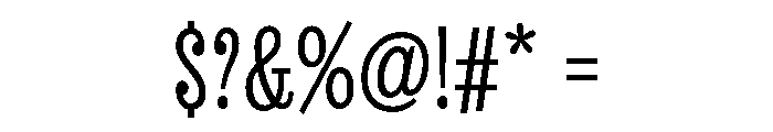 Revla Slab Light Font OTHER CHARS
