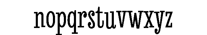 Revla Slab Regular Font LOWERCASE