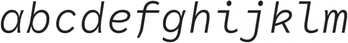 RF Rostin Light Italic ttf (300) Font LOWERCASE