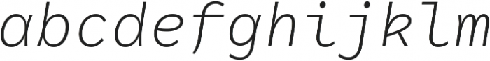 RF Rostin Ultralight Italic ttf (300) Font LOWERCASE