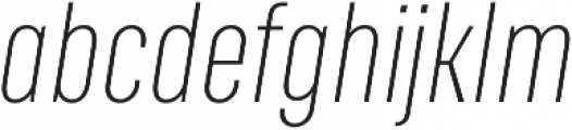 RF Rufo Thin Italic ttf (100) Font LOWERCASE