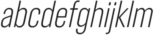 RF Takt Light Italic otf (300) Font LOWERCASE