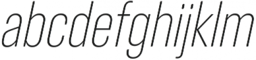 RF Takt Ultralight Italic otf (300) Font LOWERCASE