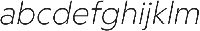 RF Tone Extralight Italic otf (200) Font LOWERCASE
