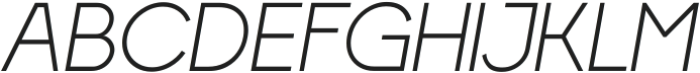 RFX Modern Light-Italic ttf (300) Font UPPERCASE